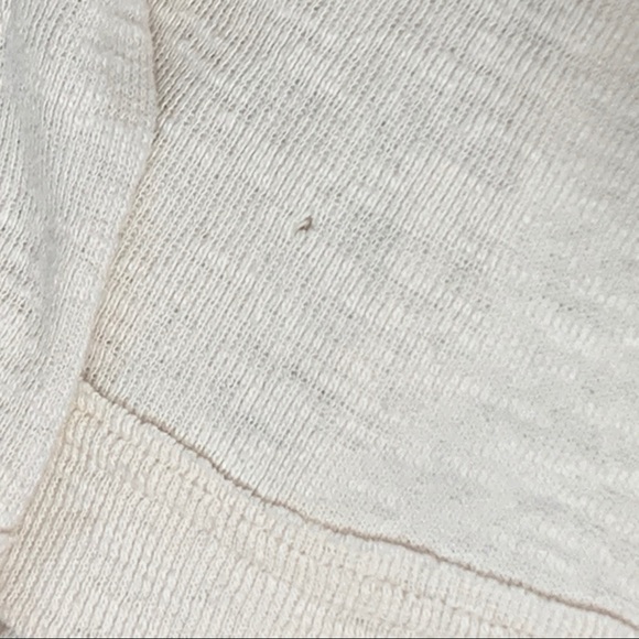 We The Free knit pullover Top cream buttons Medium - Picture 5 of 7